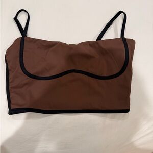 Brown crop top